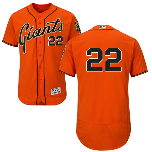 Giants #22 Andrew McCutchen Orange Flexbase Authentic Collection Stitched MLB Jersey